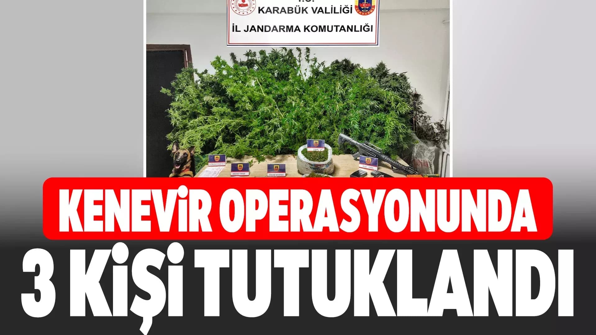 Karabük’te uyuşturucu operasyonu: 3 kişi tutuklandı