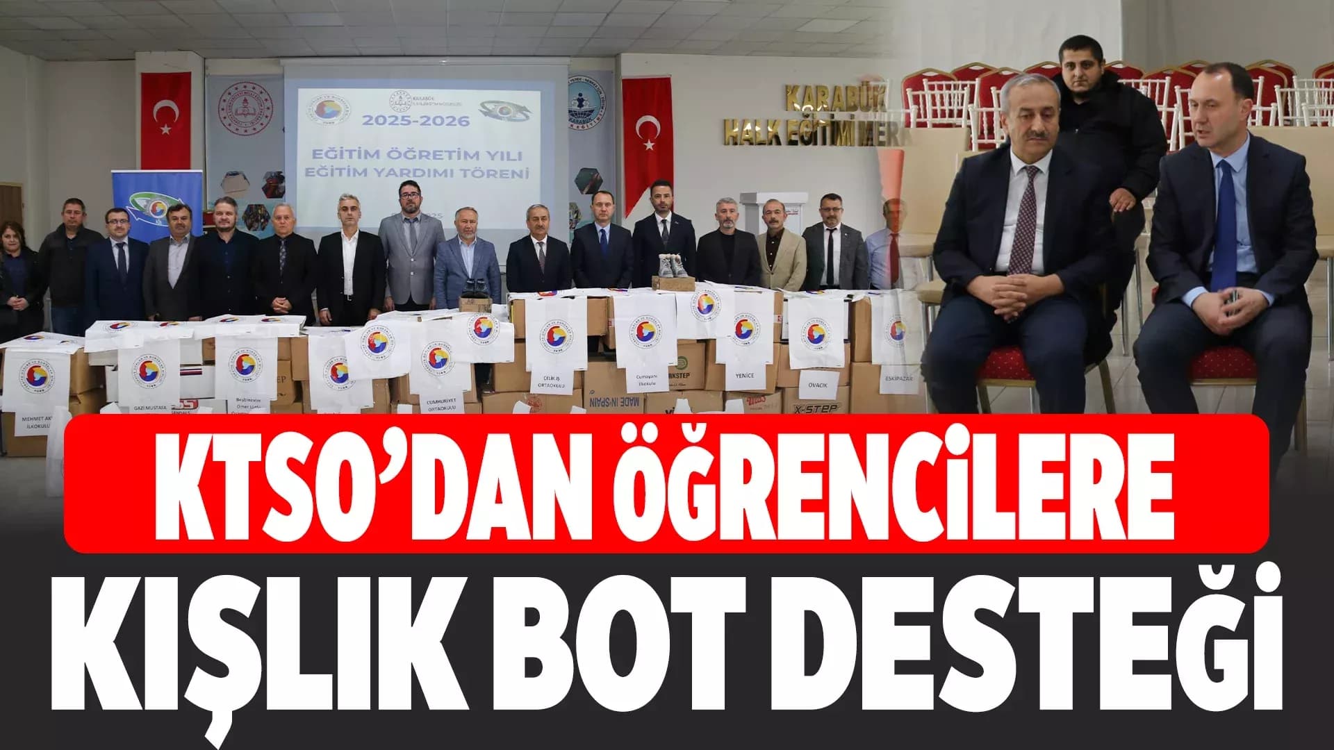 KTSO’dan 294 Öğrenciye Kışlık Bot Yardımı