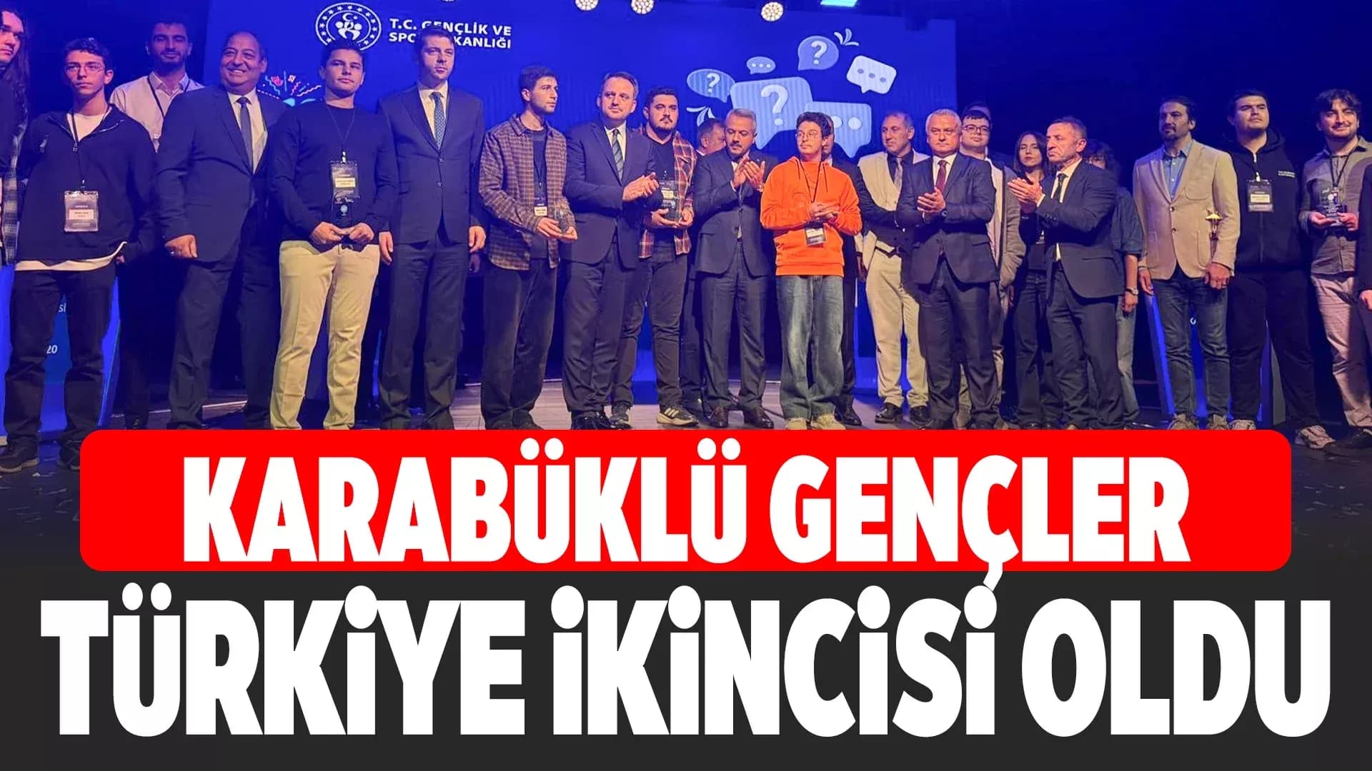 Karabüklü gençler Türkiye ikincisi oldu