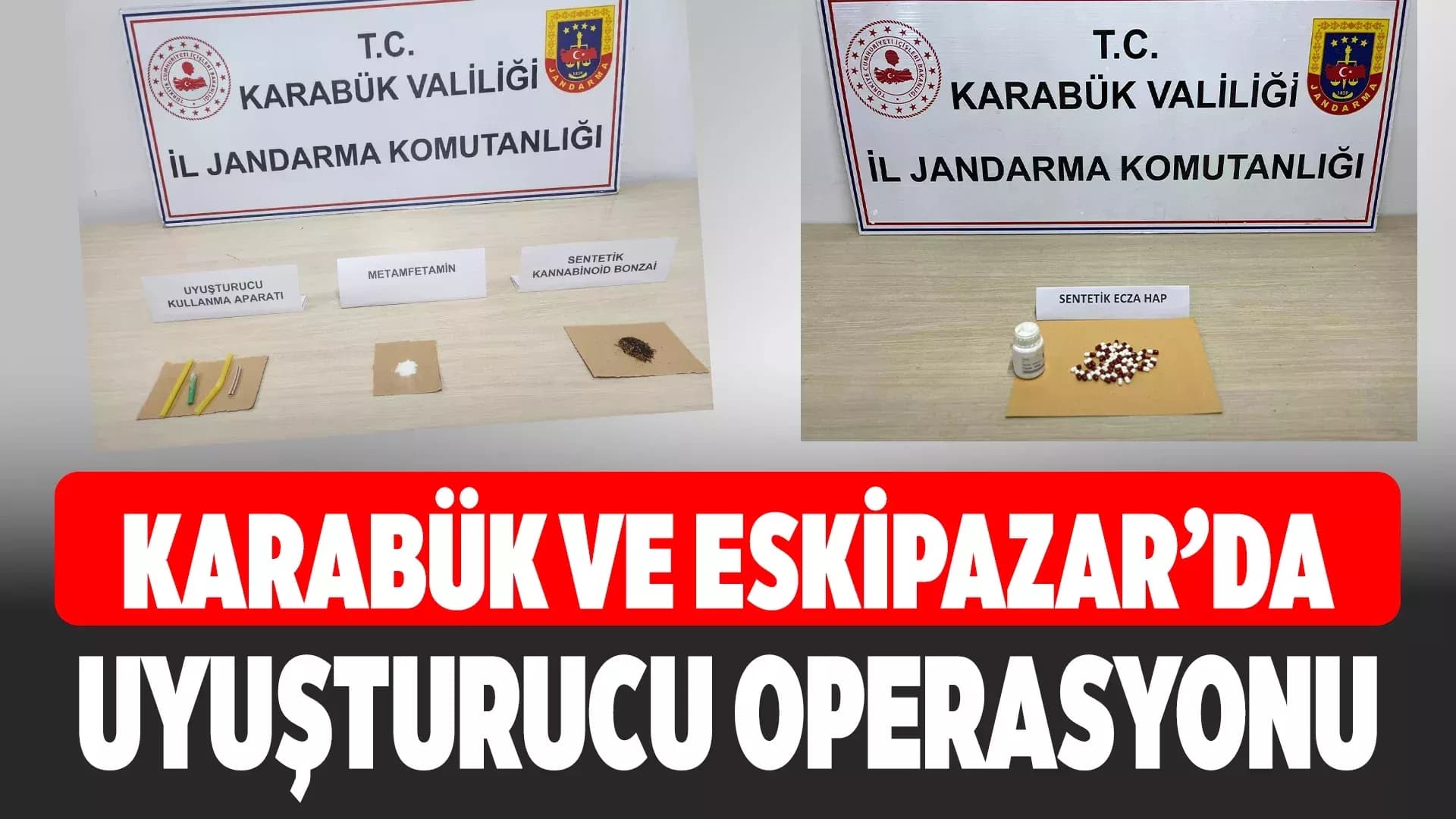 Karabük'te Jandarmadan Uyuşturucu Operasyonu
