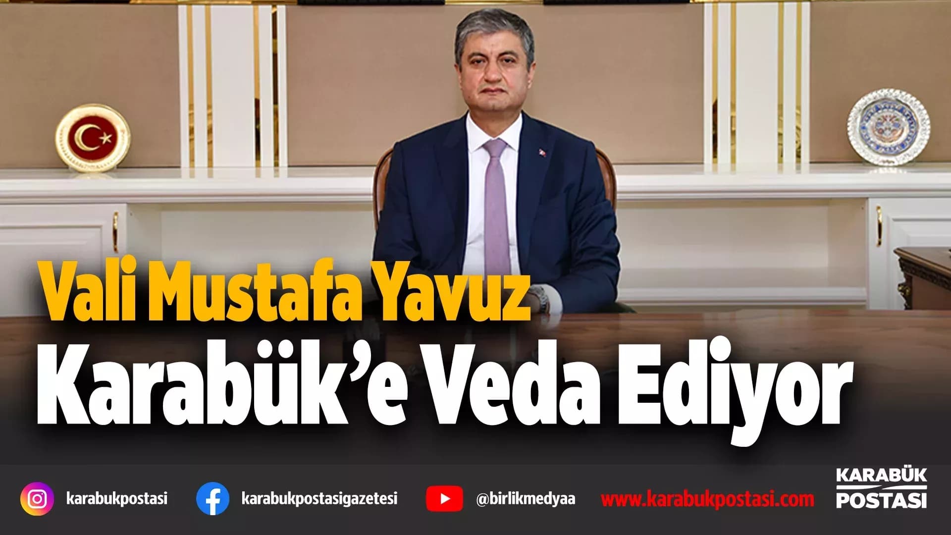 Karabük Valisi Mustafa Yavuz Uğurlanıyor