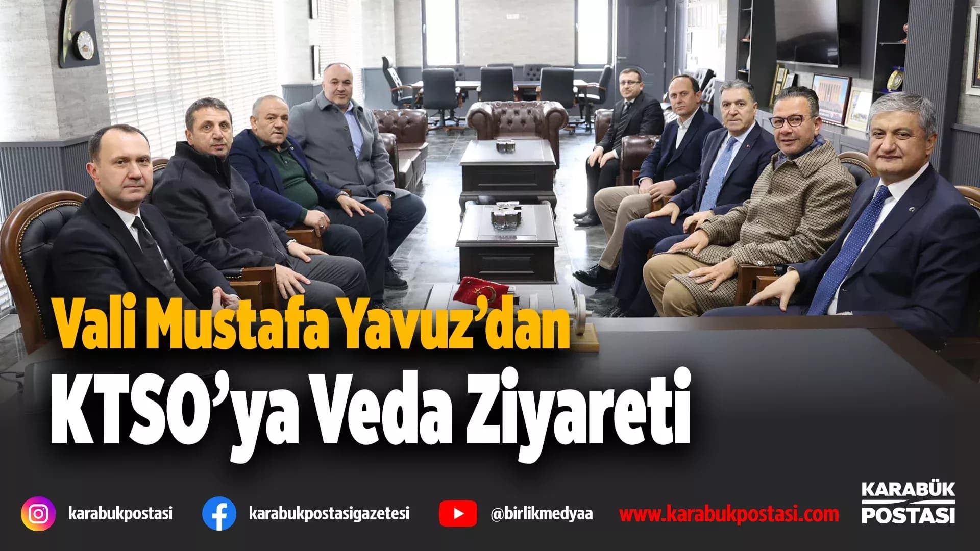 Vali Mustafa Yavuz’dan KTSO’ya Veda Ziyareti