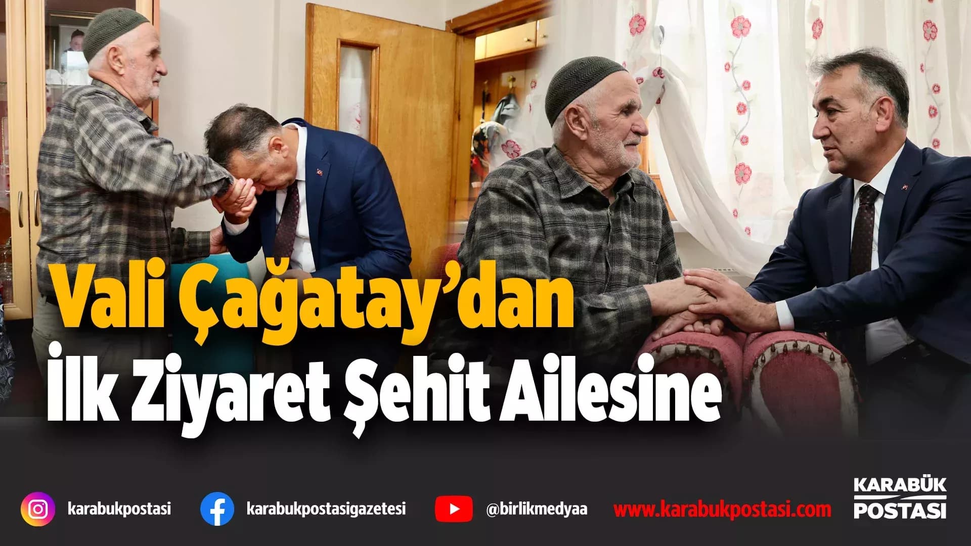 Vali Çağatay’dan İlk Ziyaret Şehit Ailesine