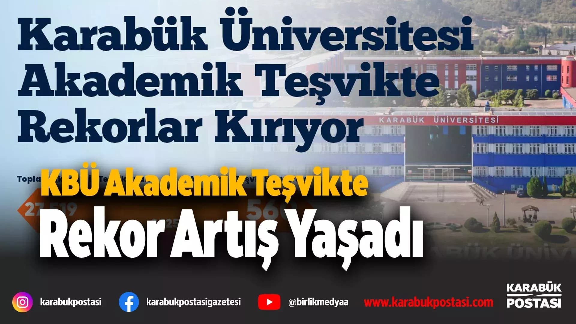 KBÜ akademik teşvikte rekorlar kırıyor