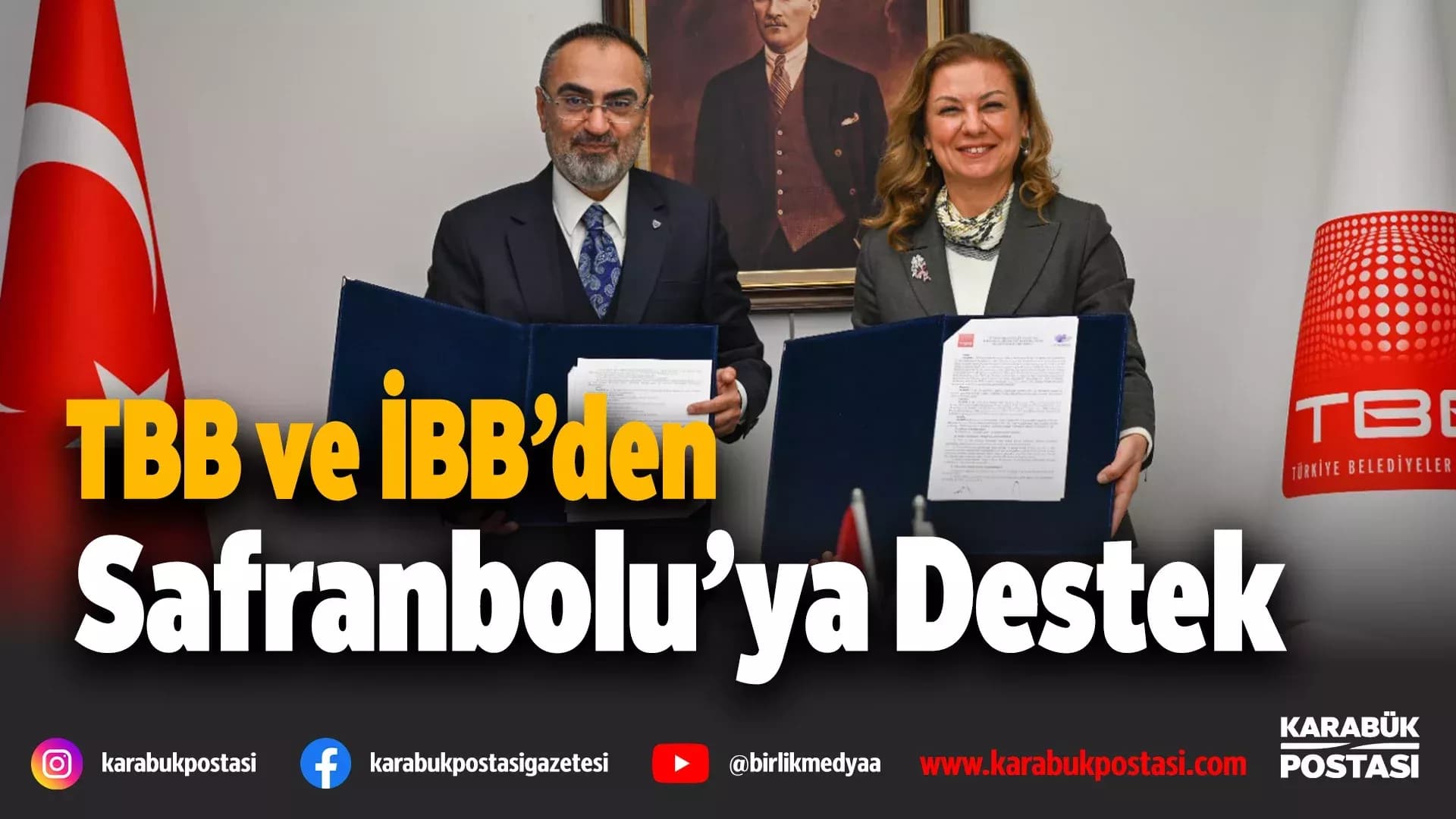 Ortak Hizmet Projesi’nde ilk imza Safranbolu için atıldı