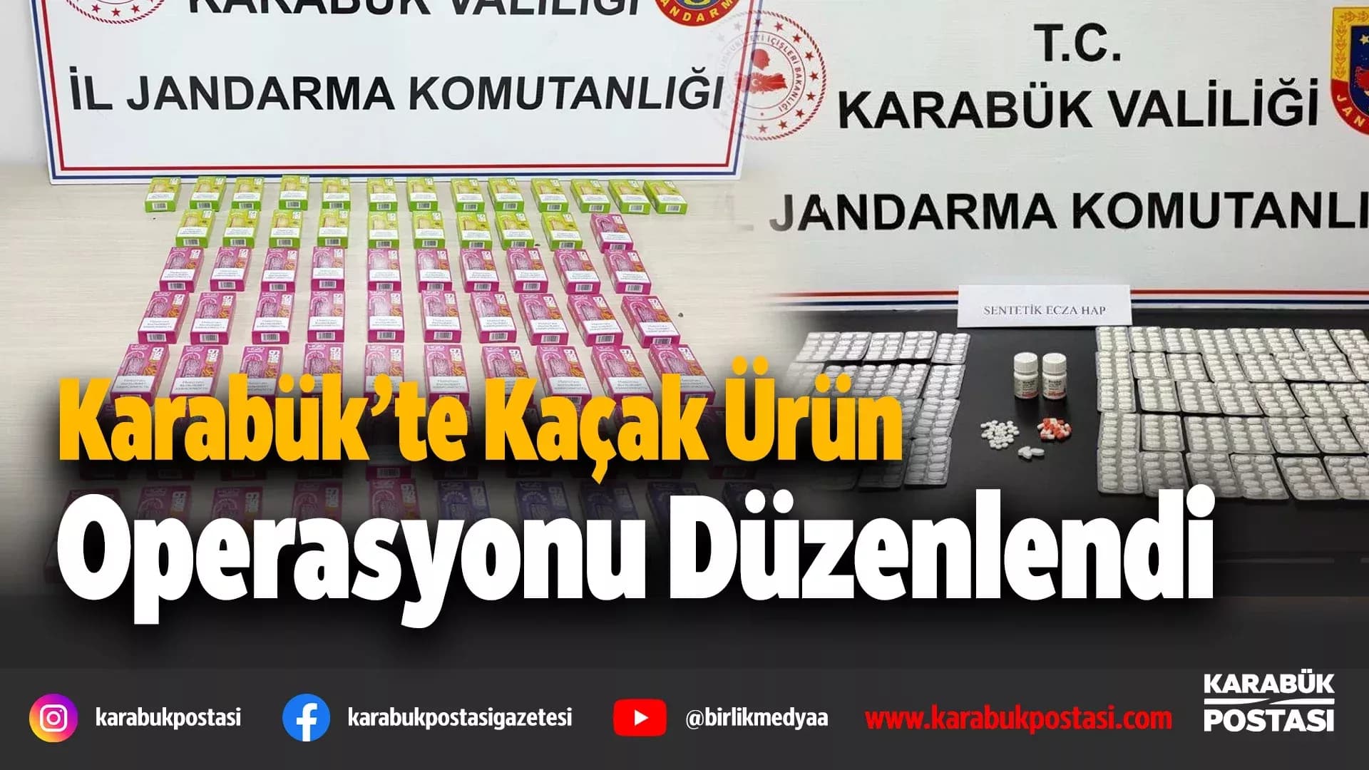 Karabük’te kaçak elektronik sigara ve uyuşturucu operasyonu