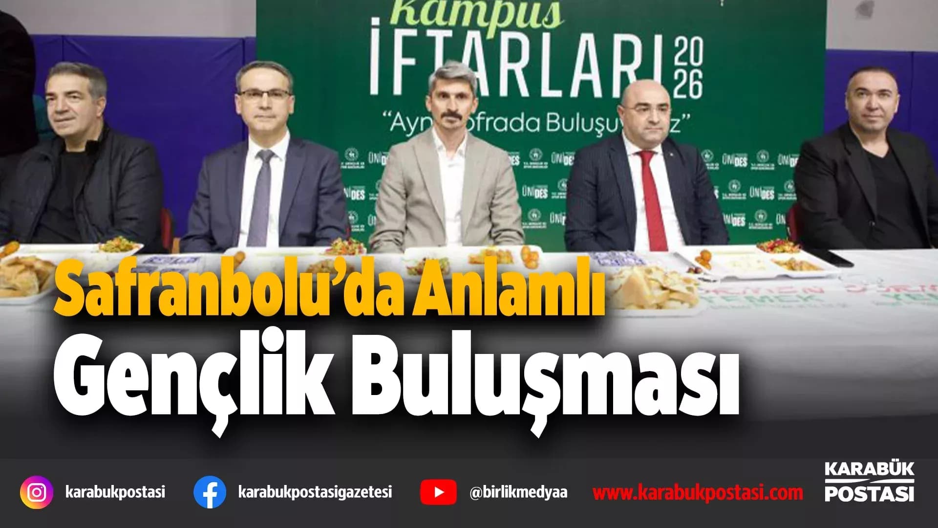 Safranbolu’da Gençlik İftarı Yoğun Katılımla Gerçekleştirildi