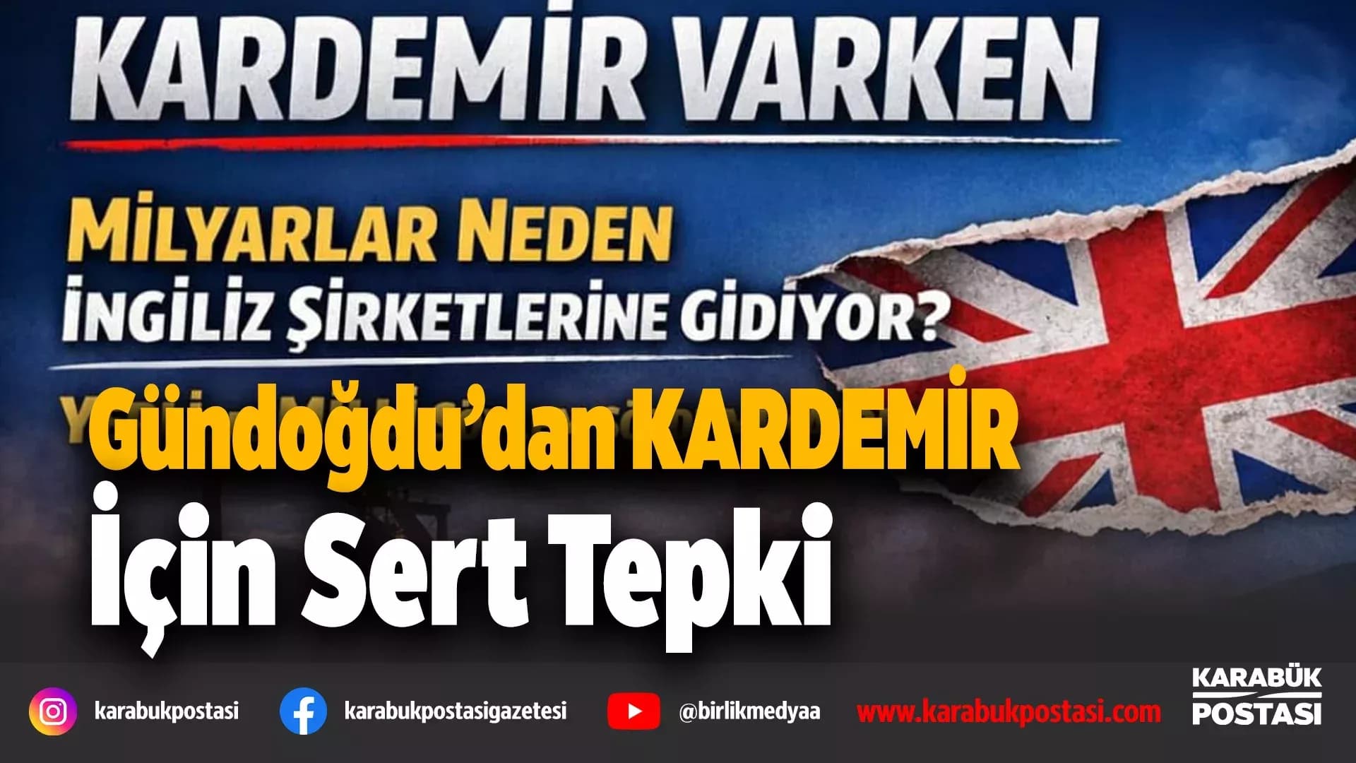 Gündoğdu: “Yerli ve milli dediler, ihaleyi İngilizlere verdiler”