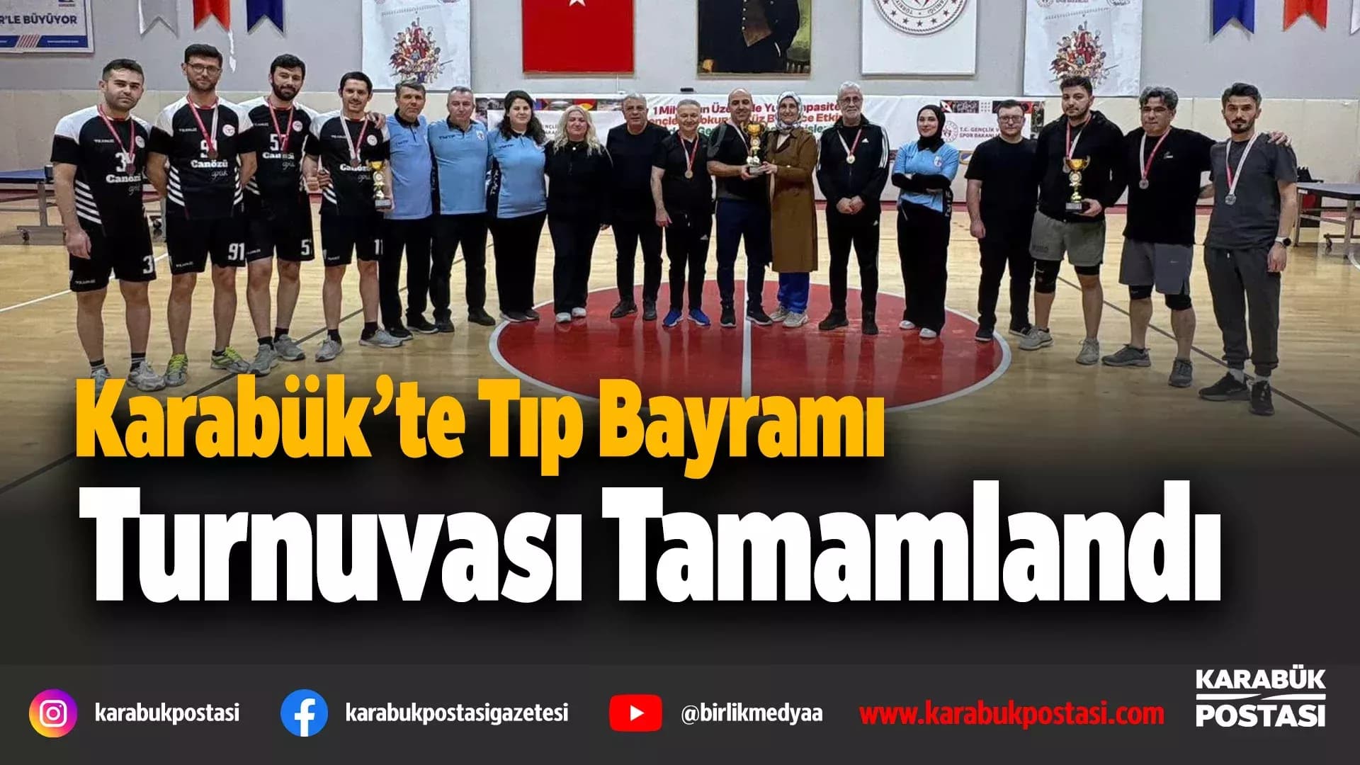 Sağlık çalışanları Masa Tenisi Turnuvasında buluştu