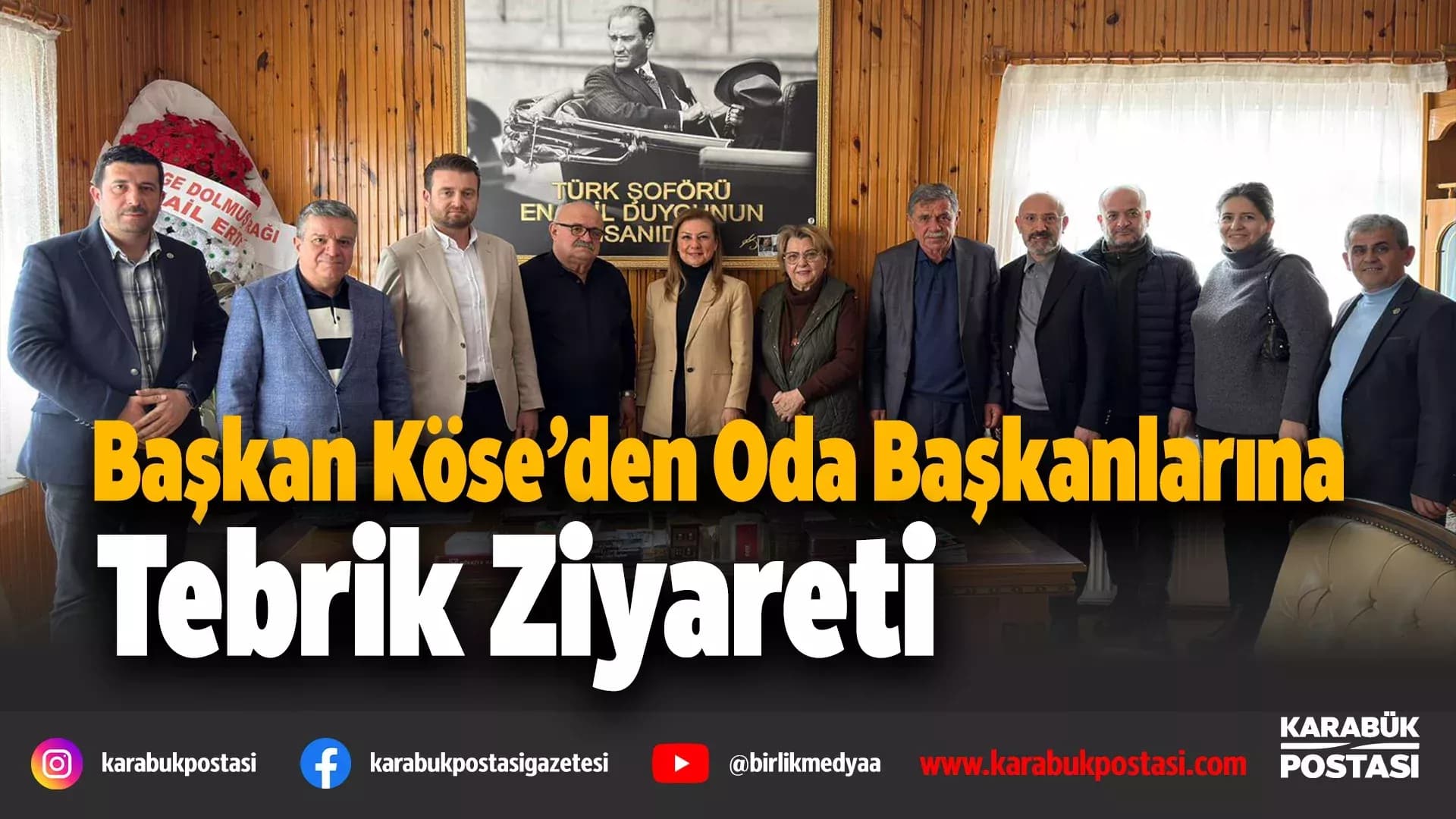Başkan Köse’den Oda Başkanlarına hayırlı olsun ziyareti