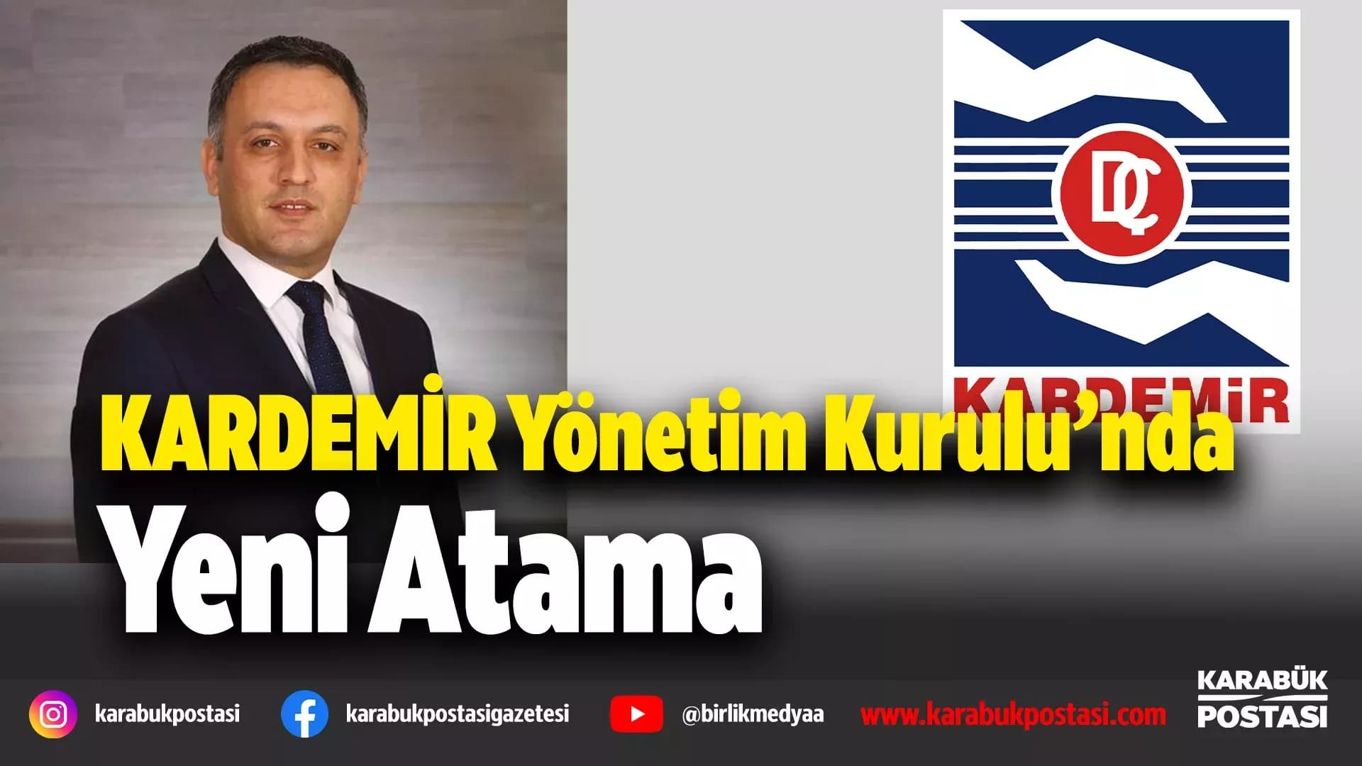 KARDEMİR’de Başkan Vekilliğine Suat Sarıgül seçildi