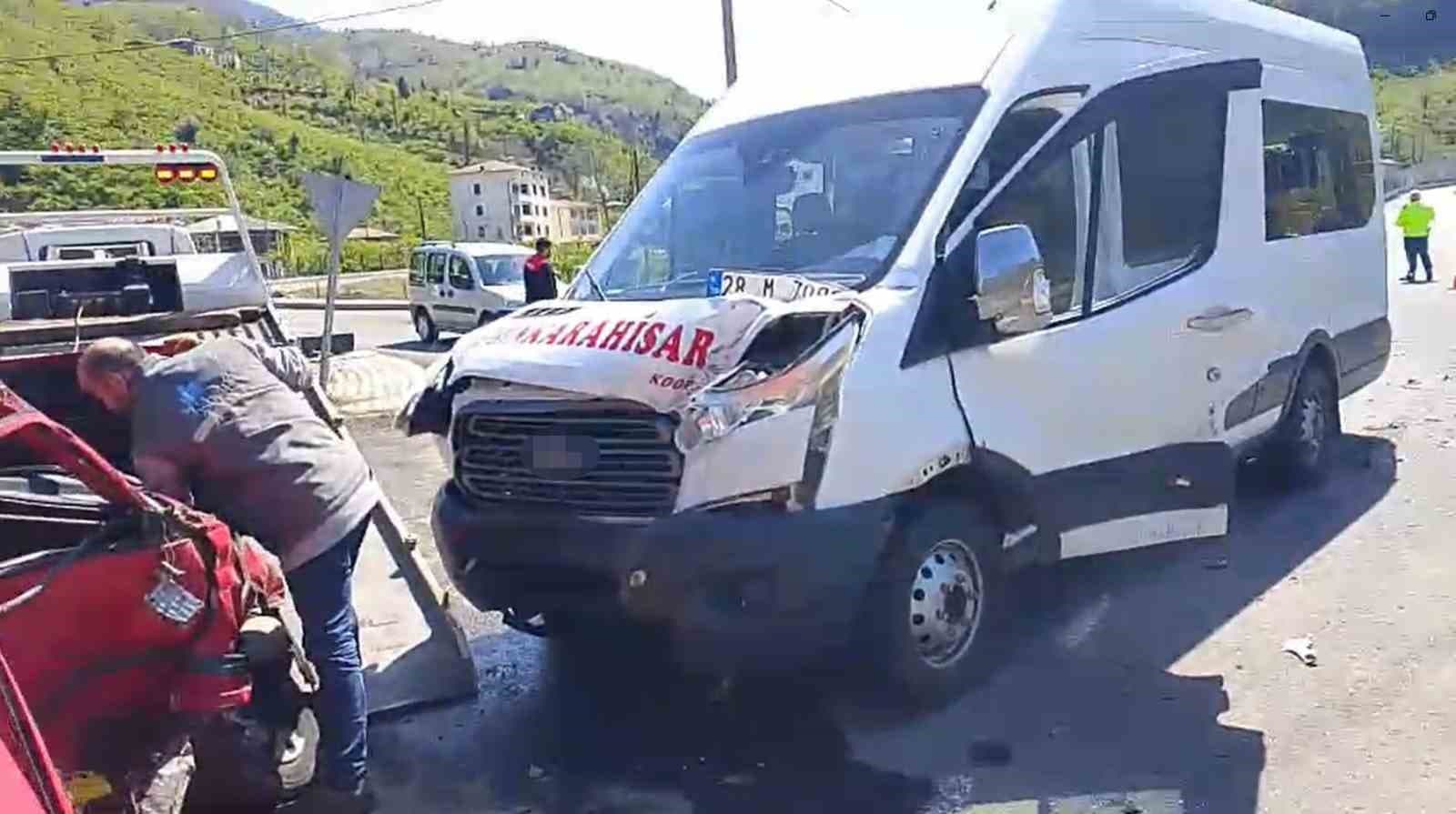 Giresun’da trafik kazaları: 1 ölü, 6 yaralı