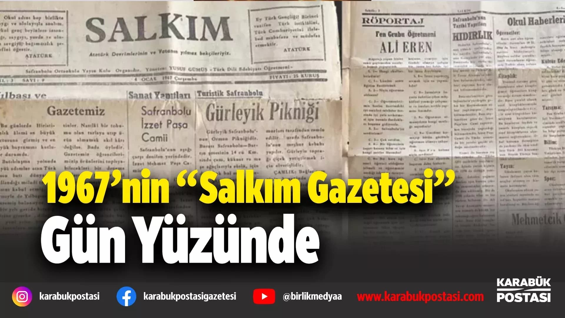 Safranbolu’da Tarihi Gazete Yeniden Keşfedildi