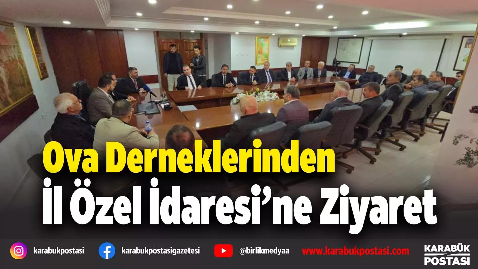 Karabük Ova Dernekler Federasyonu'ndan Kirman ve Kelleci'ye ziyaret