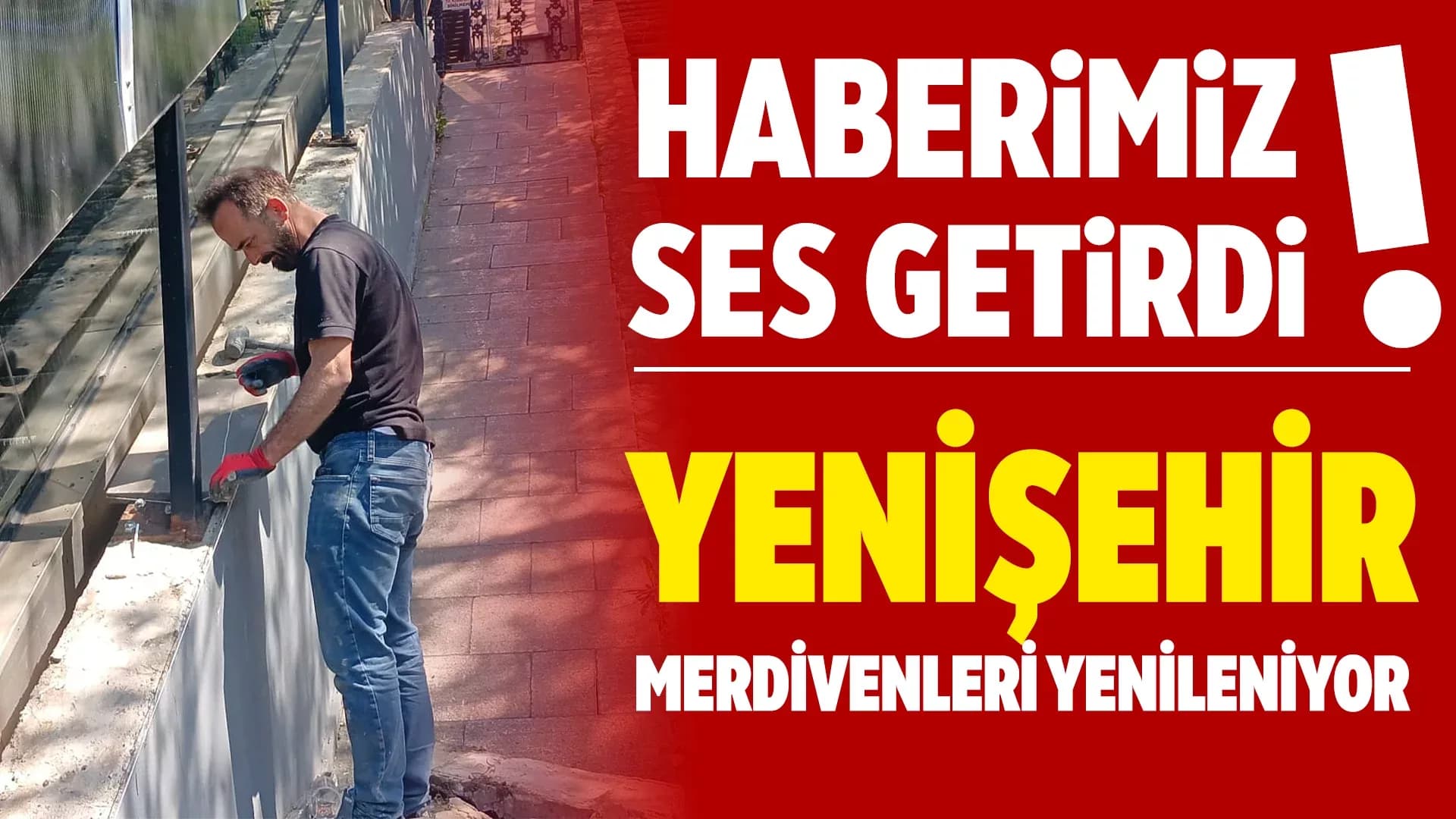 Karabük Yenişehir merdivenleri bakıma alındı