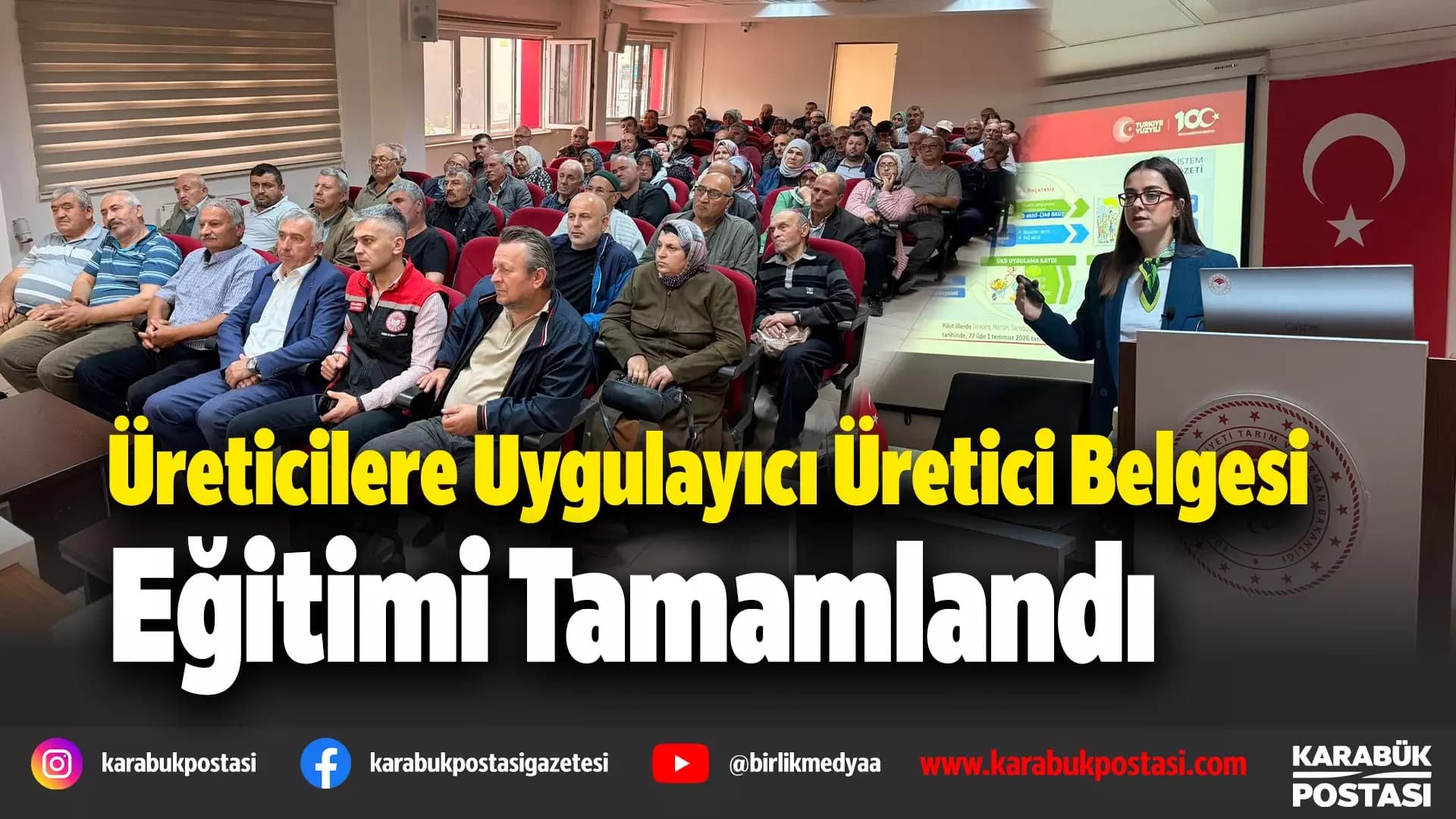 Üreticilere ‘Uygulayıcı Üretici Belgesi’ eğitimi verildi