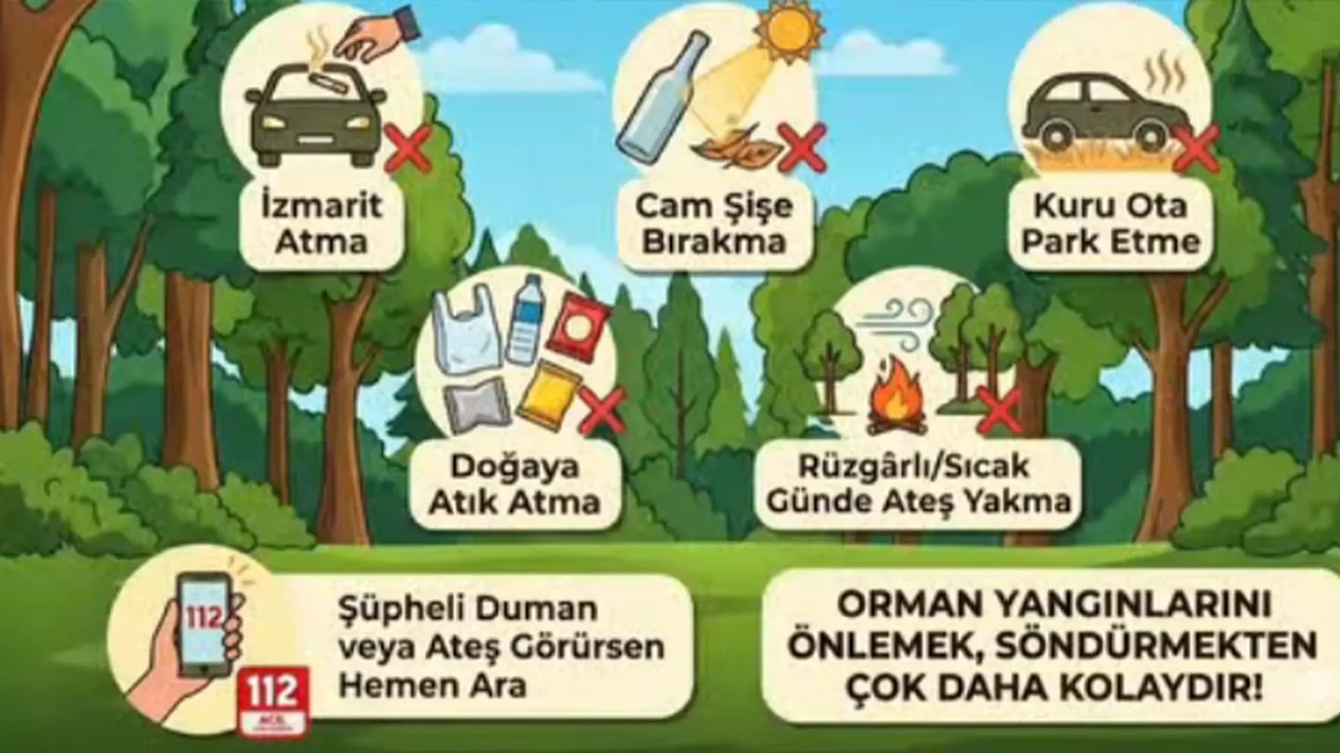 Safranbolu orman yollarında yangın önlemleri artırıldı