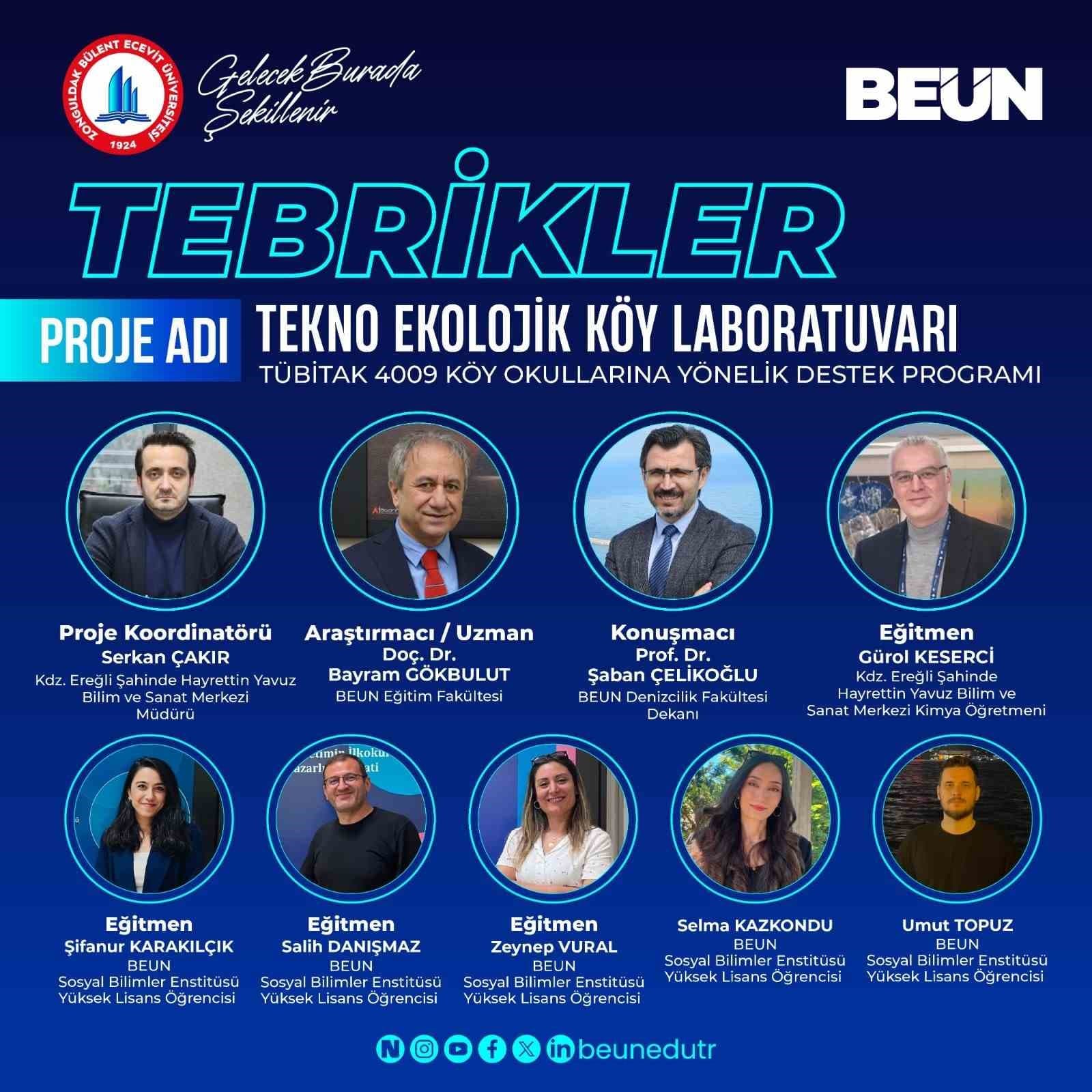 BEUN’un projesine TÜBİTAK’tan destek