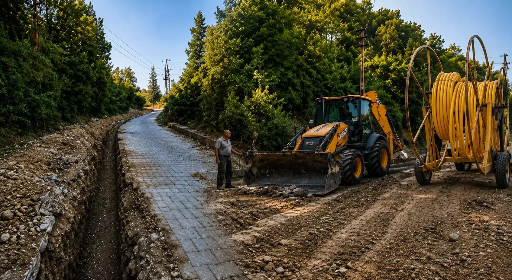 Yenice’de doğalgaz çalışmaları devam ediyor