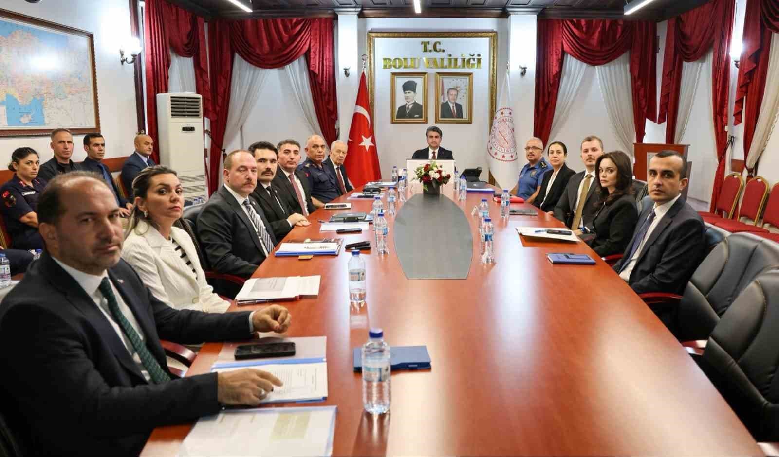 Bolu’da okul güvenliği toplantısı yapıldı