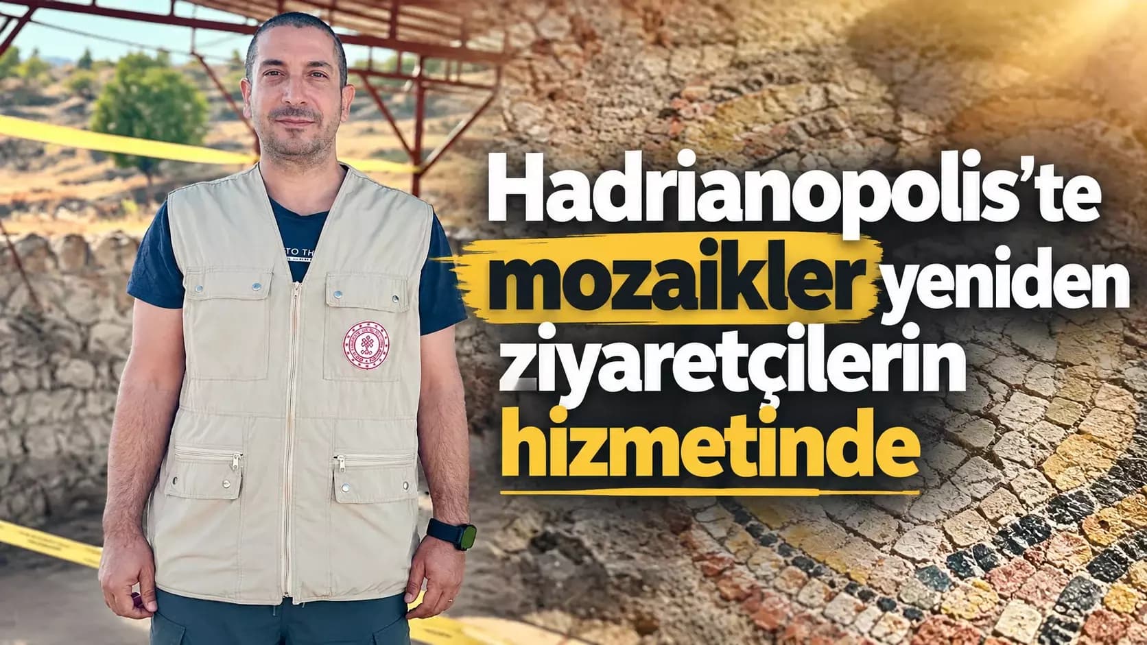 Hadrianopolis'te 4. yüzyıla ait eşsiz mozaiklerin bulunduğu yapının restorasyonu tamamlandı