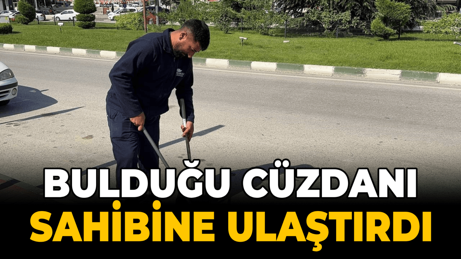 Temizlik işçisi bulduğu cüzdanı sahibine teslim etti