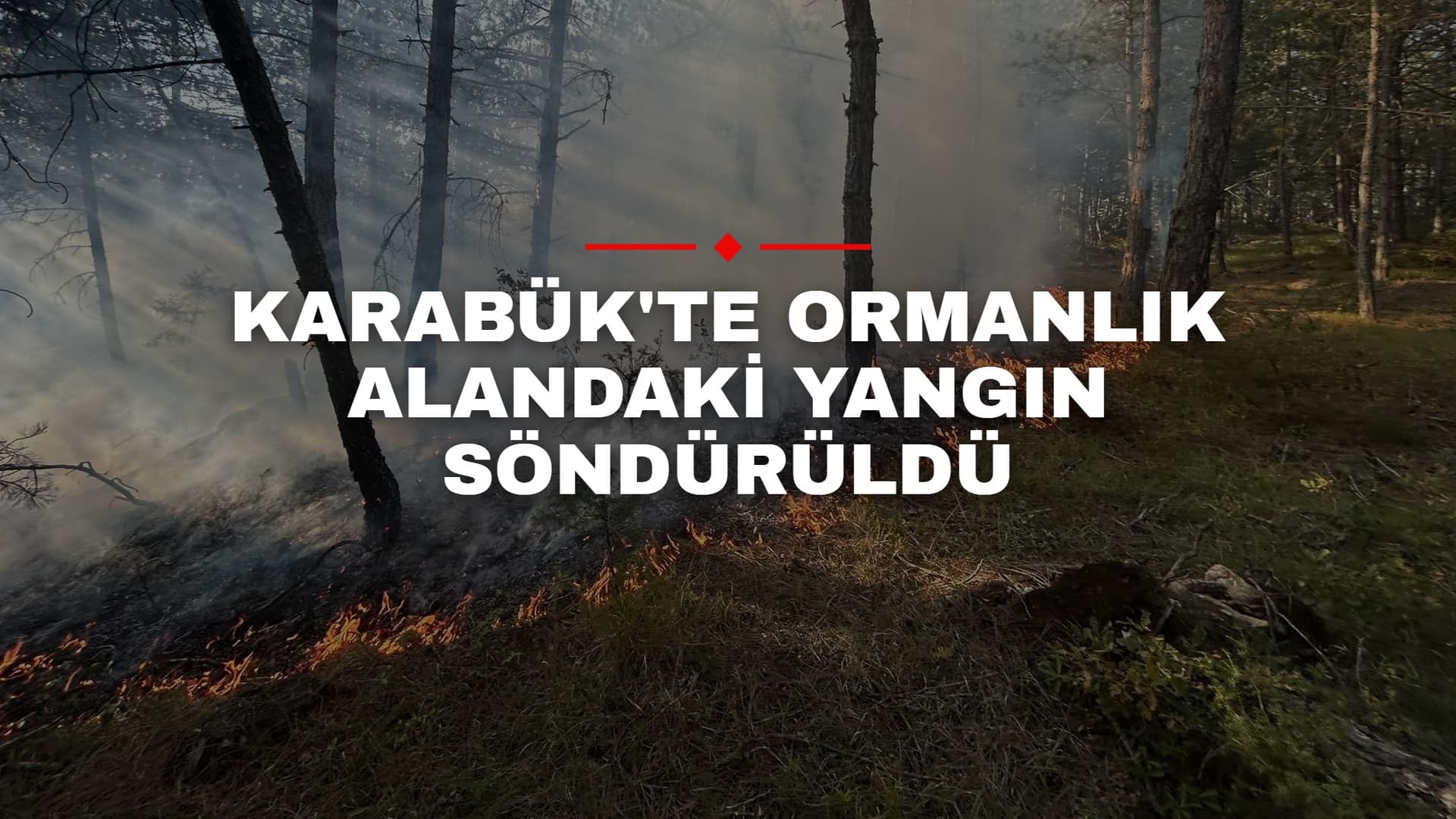Karabük'te ormanlık alandaki yangın söndürüldü