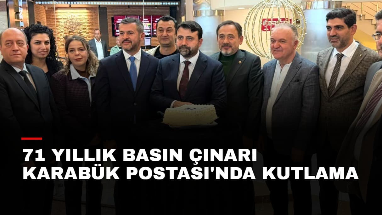 71 yıllık basın çınarı Karabük Postası'nda kutlama