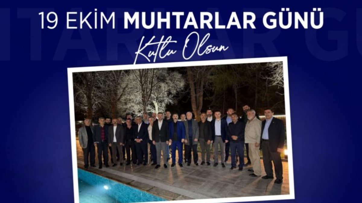 Çetinkaya’dan 19 Ekim Muhtarlar Günü Mesajı