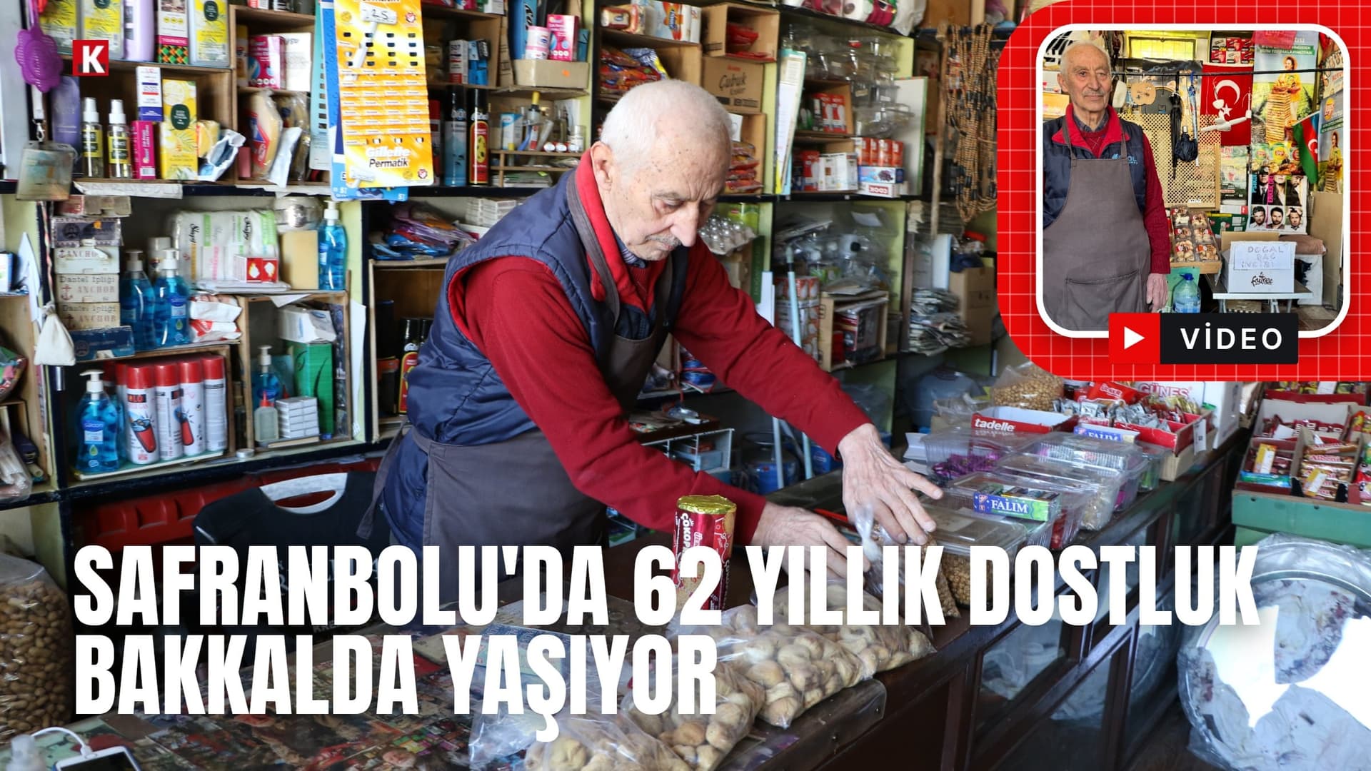Safranbolu'da 62 yıllık dostluk bakkalda yaşıyor