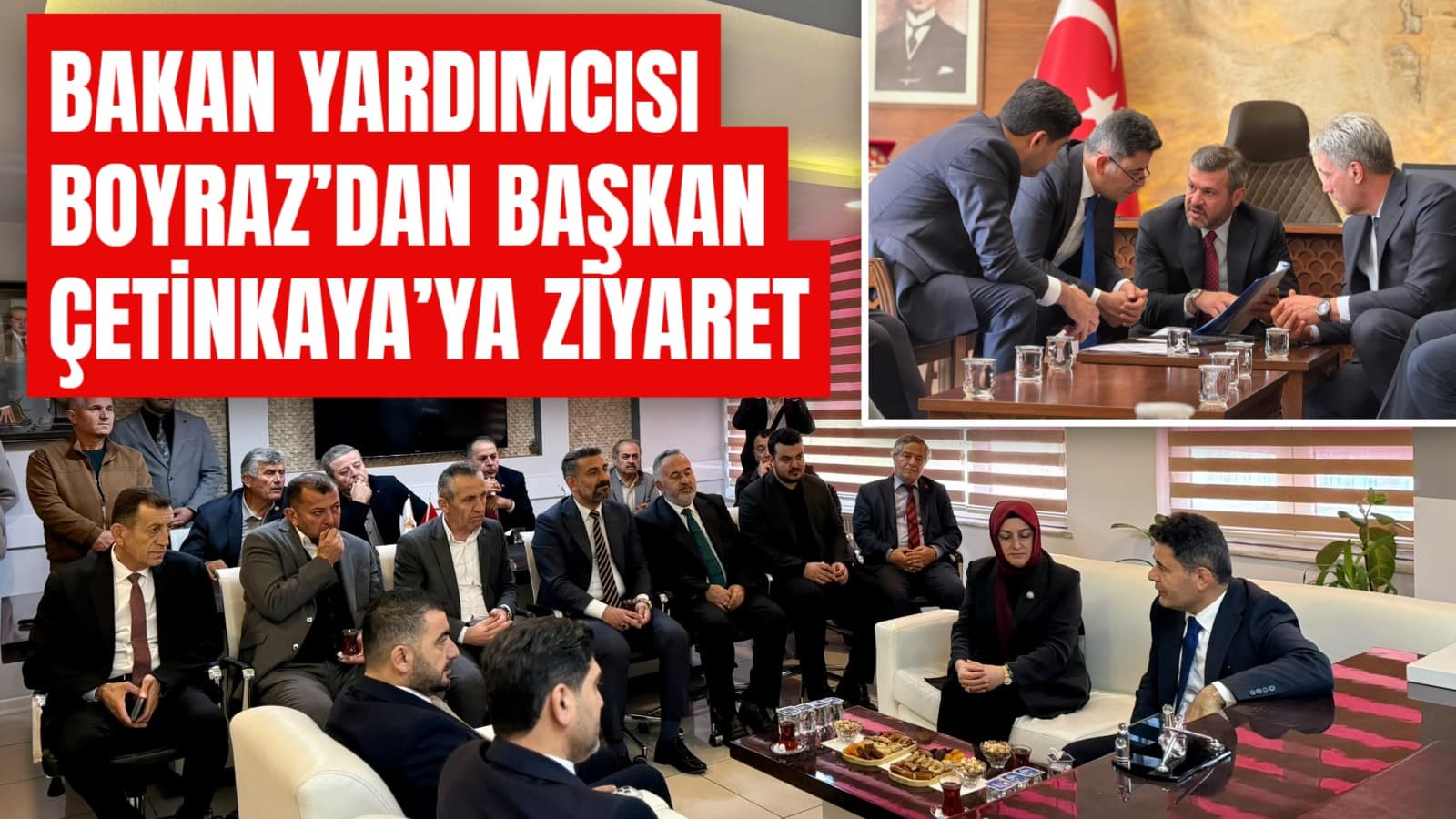 Bakan Yardımcısı Boyraz’dan Başkan Çetinkaya’ya ziyaret