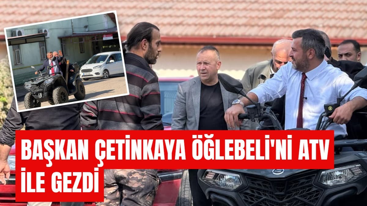 Karabük Başkanı Çetinkaya Öğlebeli'ni ATV ile gezdi