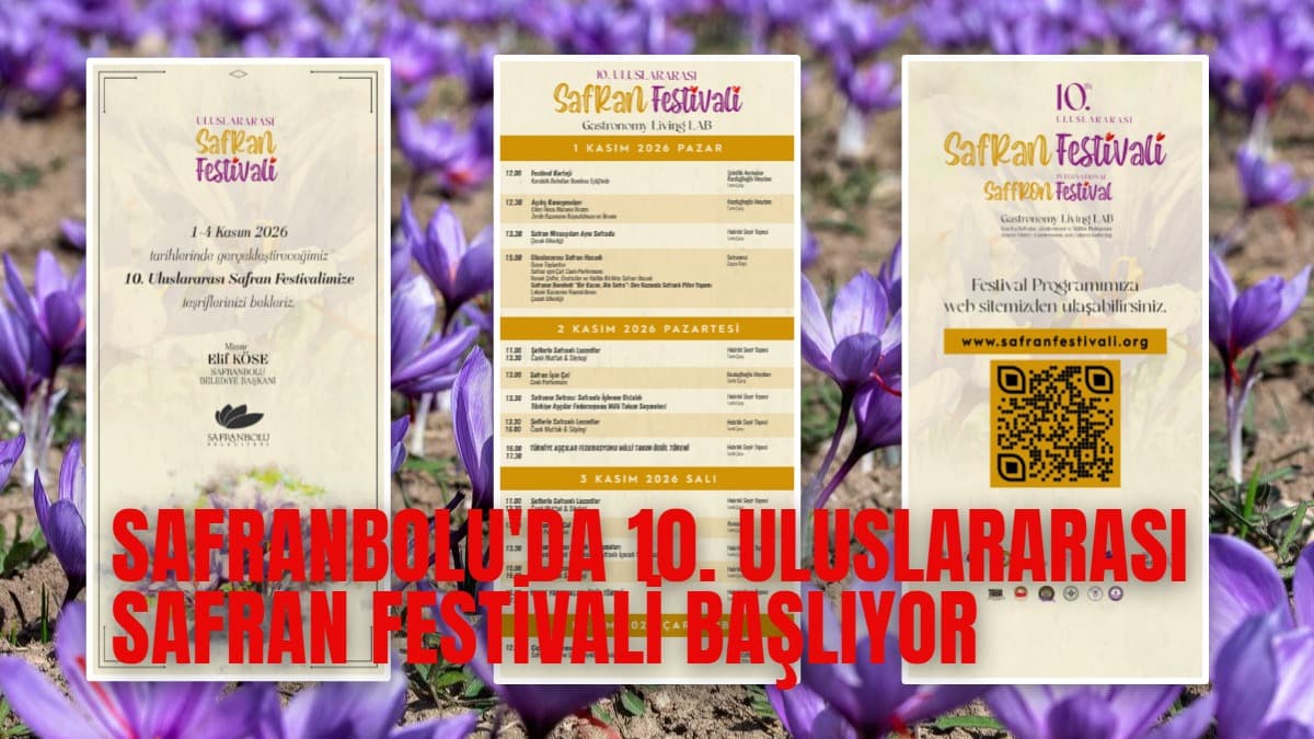 Safranbolu'da 10. Uluslararası Safran Festivali başlıyor