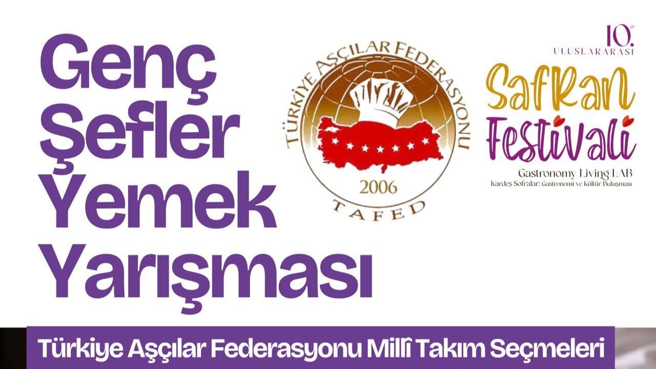 Safran Festivali yemek yarışmaları başvuruları başladı