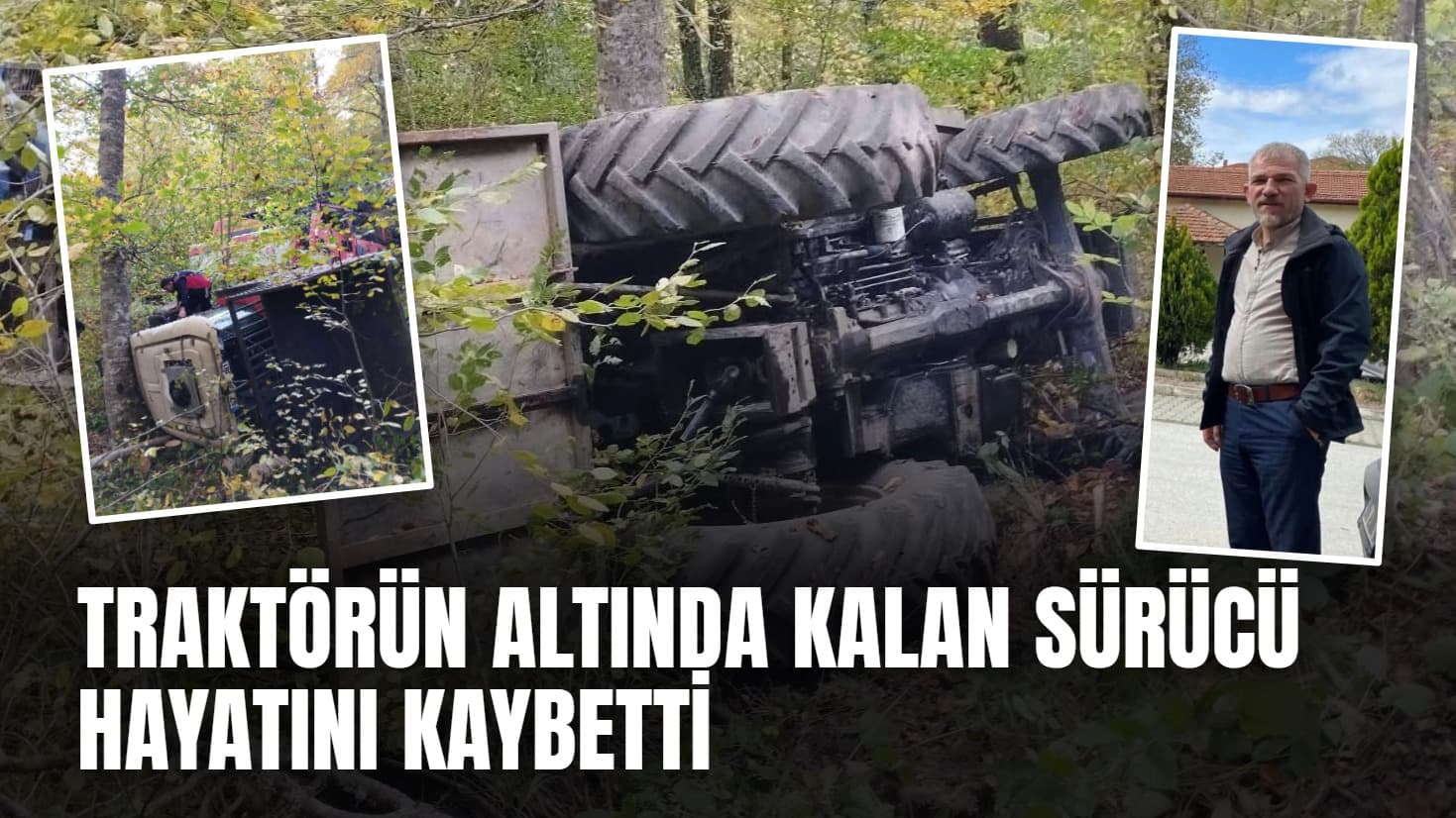 Yenice'de ormanda odun taşıyan traktör devrildi: 1 ölü
