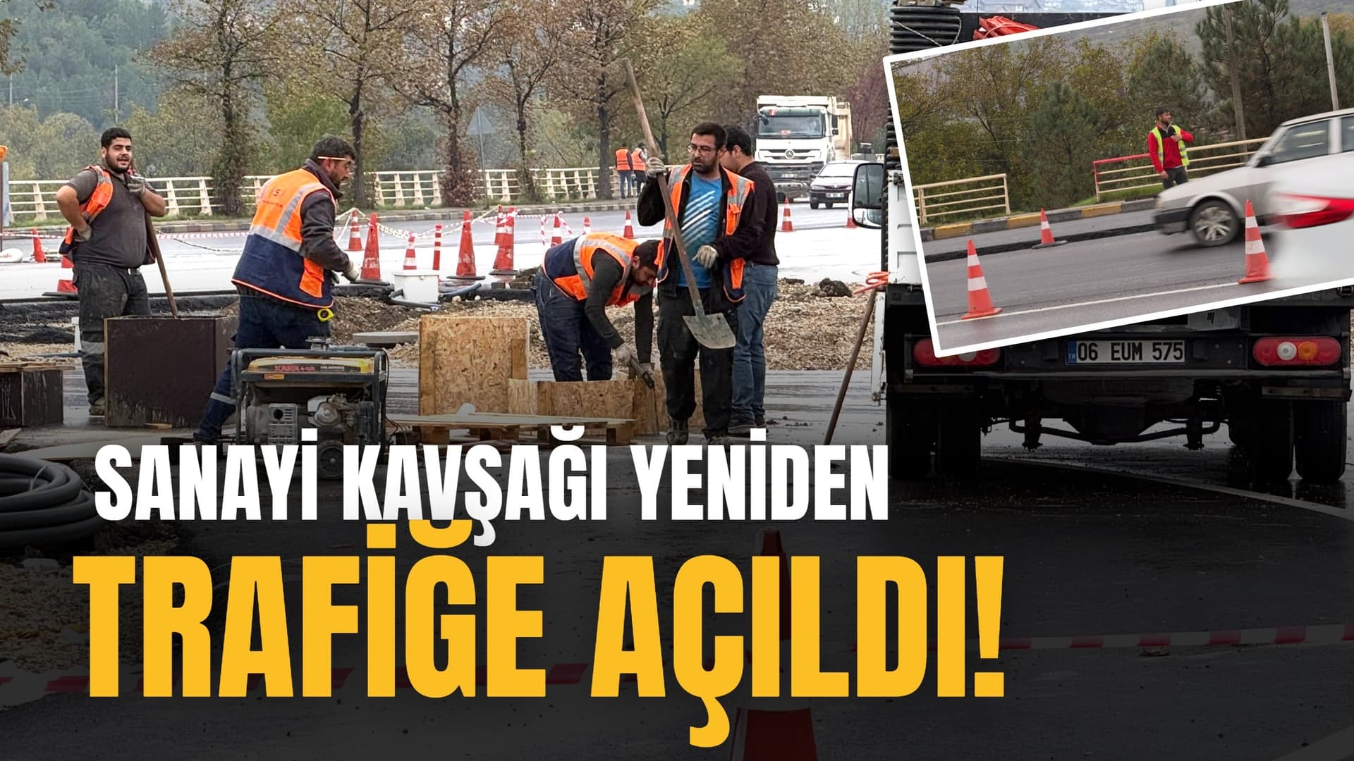 KARABÜK'TE SANAYİ KAVŞAĞI YENİDEN TRAFİĞE AÇILDI!