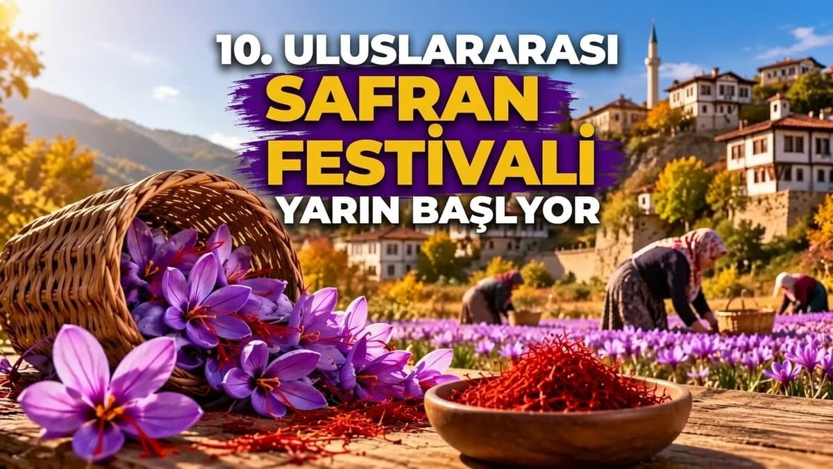 10. ULUSLARARASI SAFRAN FESTİVALİ YARIN BAŞLIYOR
