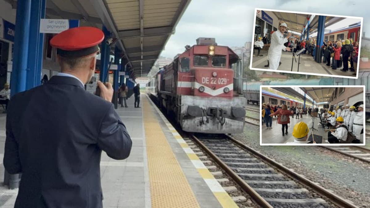Turistik Karaelmas Ekspresi 170 yolcusuyla Zonguldak'a ulaştı