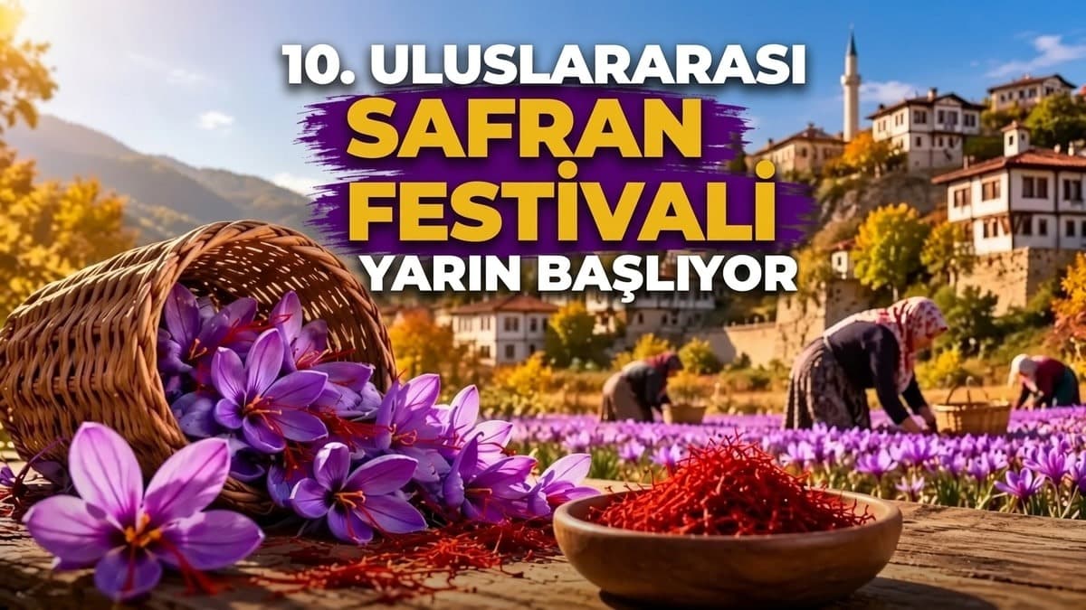 10. ULUSLARARASI SAFRAN FESTİVALİ YARIN BAŞLIYOR