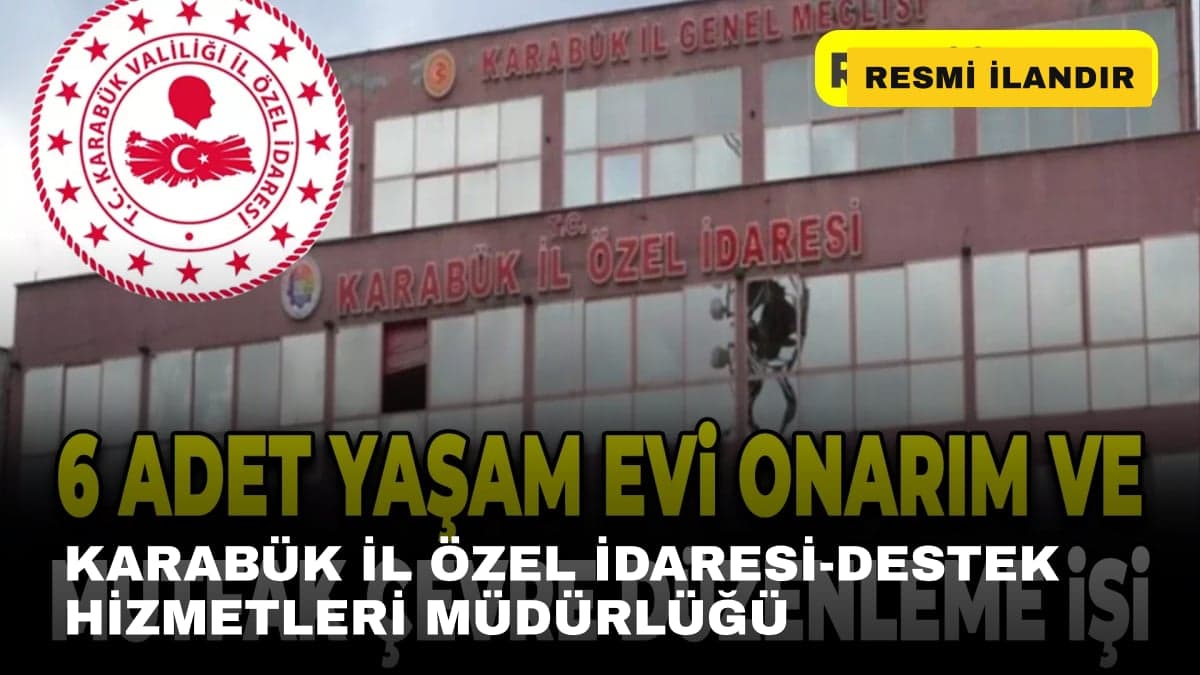 KARABÜK İL ÖZEL İDARESİ-DESTEK HİZMETLERİ MÜDÜRLÜĞÜ