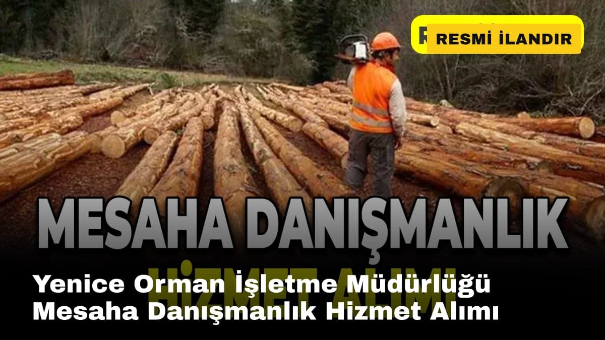 Yenice Orman İşletme Müdürlüğü Mesaha Danışmanlık Hizmet Alımı
