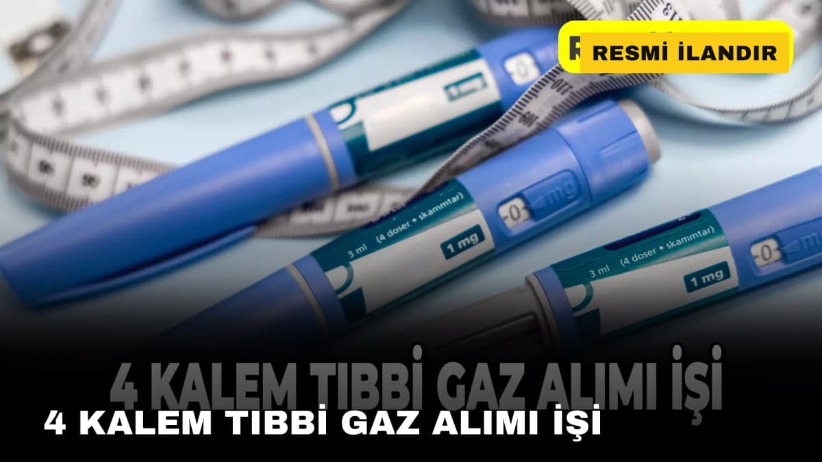 4 KALEM TIBBİ GAZ ALIMI İŞİ