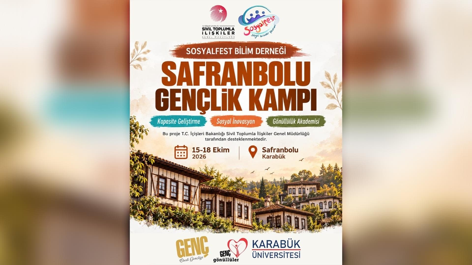 GENÇ GÖNÜLLÜLERİN ROTASI SAFRANBOLU