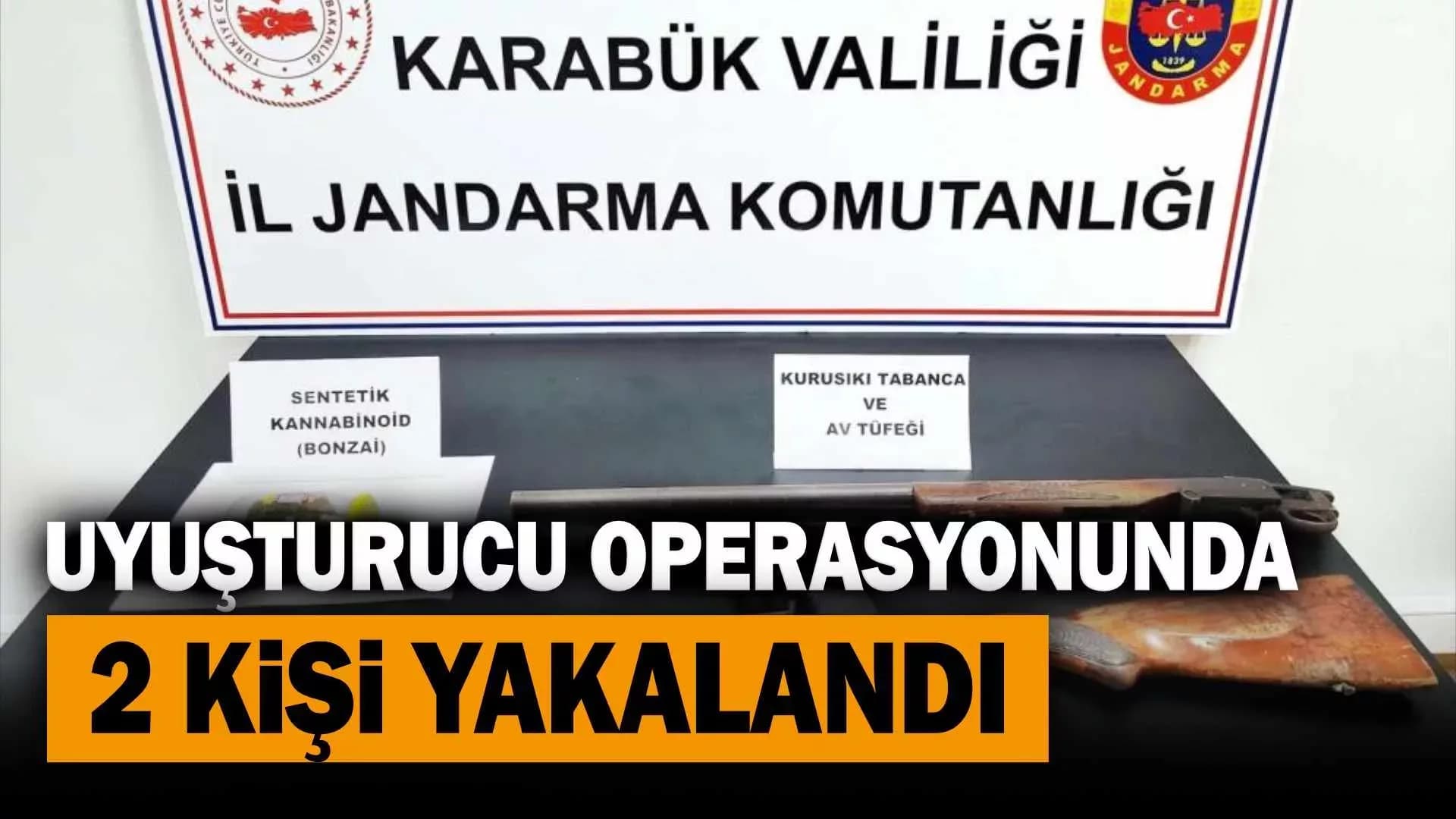 Karabük'te uyuşturucu operasyonunda 2 kişi yakalandı