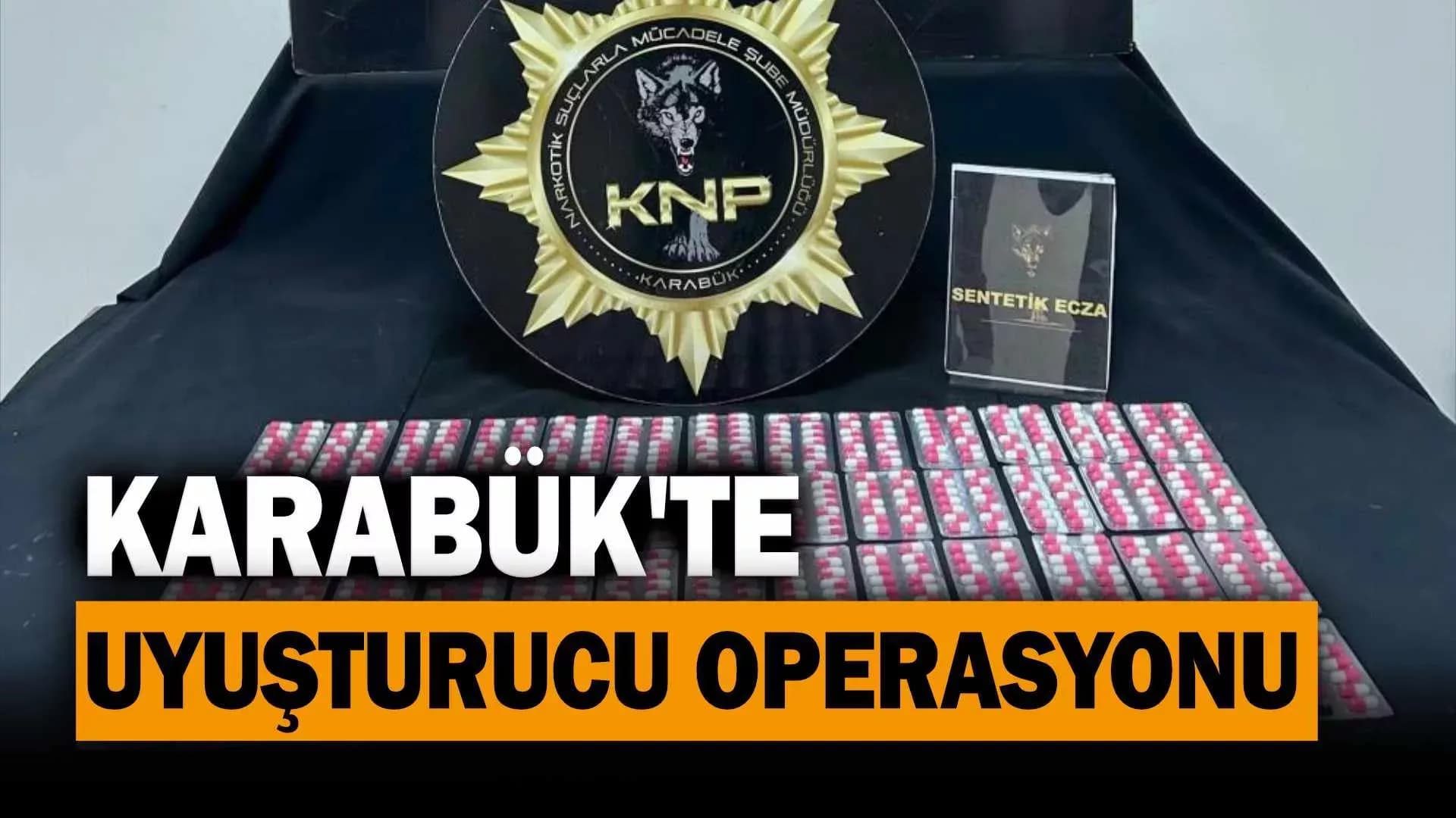 Karabük’te 727 adet ecza hap ele geçirildi