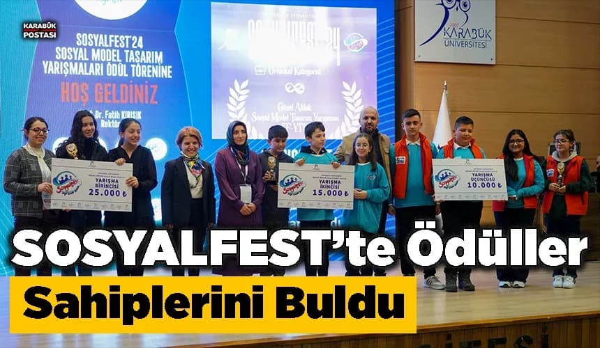 Türkiye’nin ilk SOSYALFEST’inde ödüller sahiplerini buldu