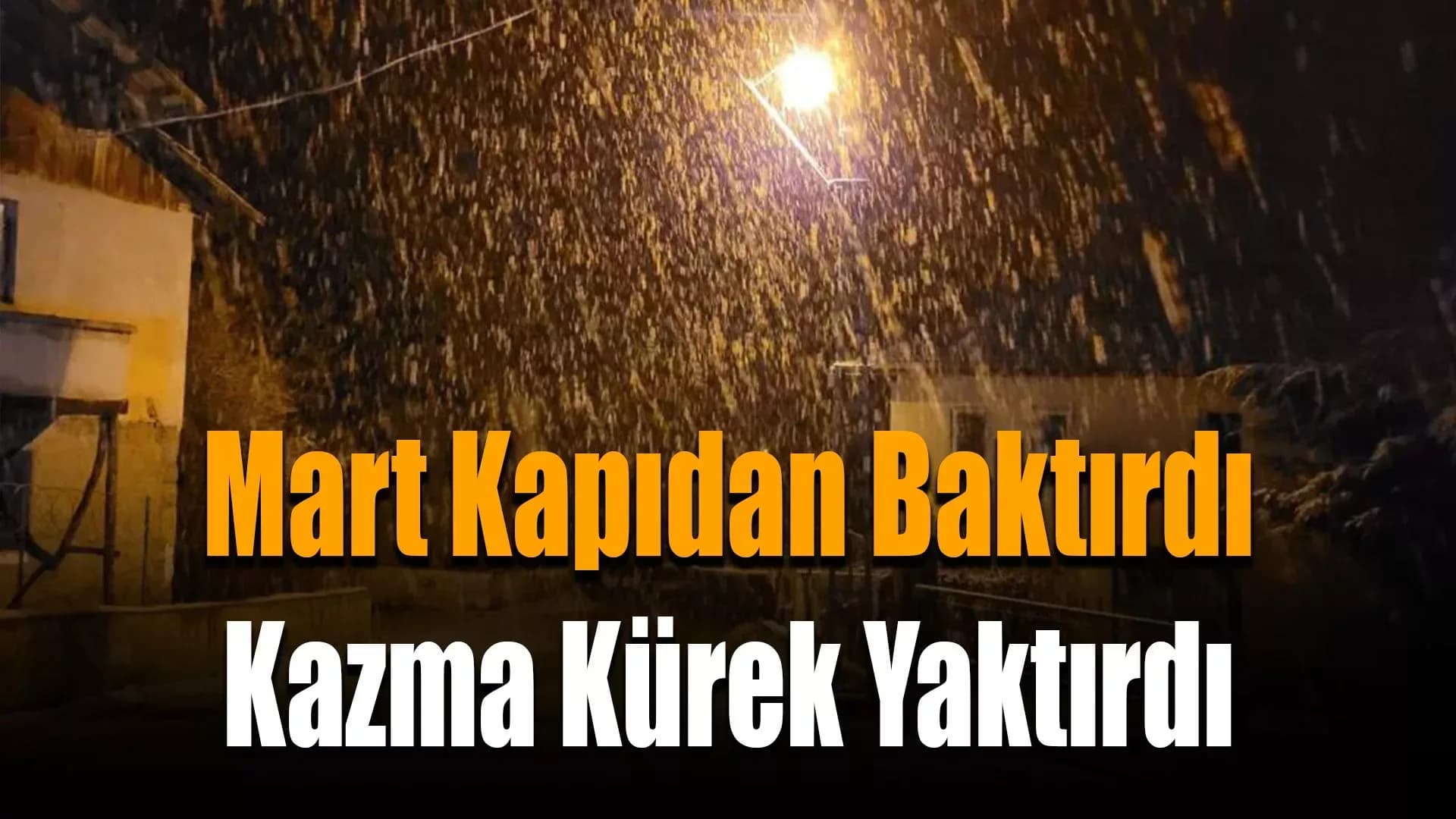 Mart ayında Eflani ilçesinde kar yağışı