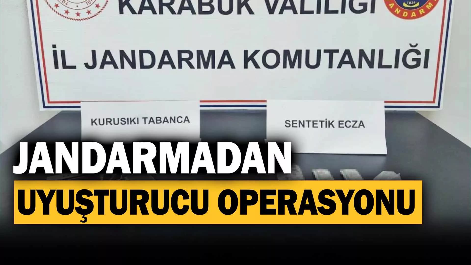 Jandarmadan uyuşturucu hap operasyonu