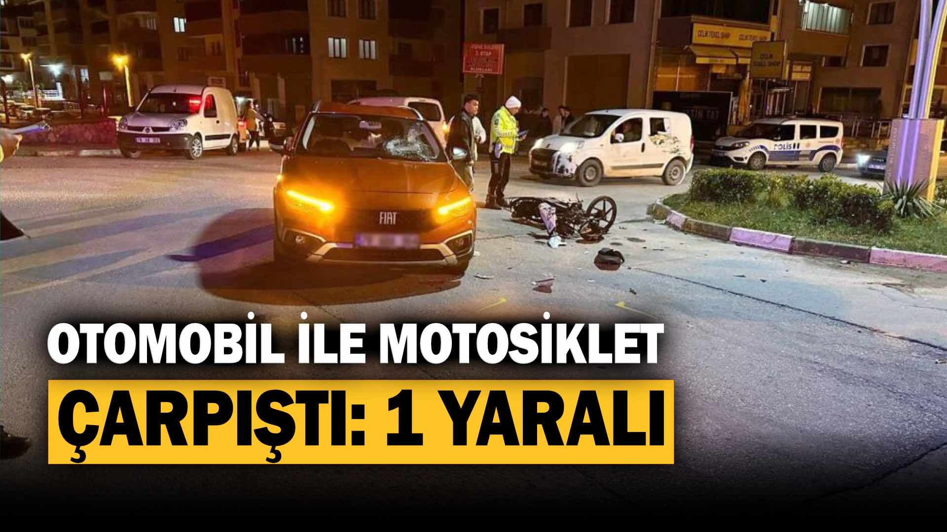 Karabük'te otomobil ile motosiklet çarpıştı: 1 yaralı