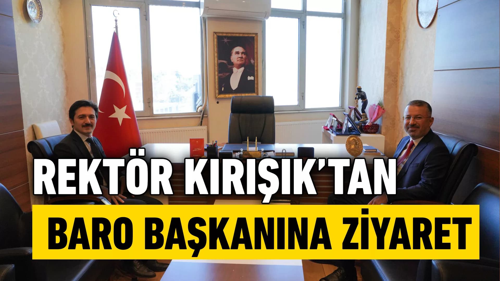 KBÜ Rektörü Av. Emrah Köklü'yü Ziyaret Etti